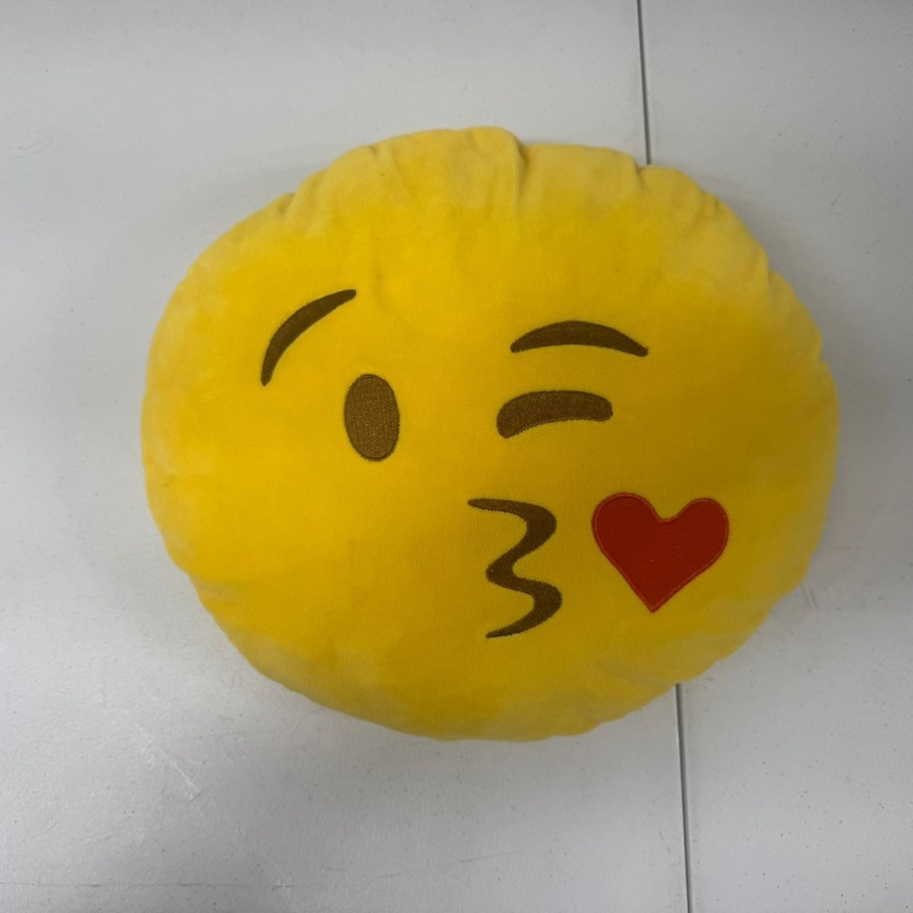 Face‎ Throwing A Kiss Emoji Pillow